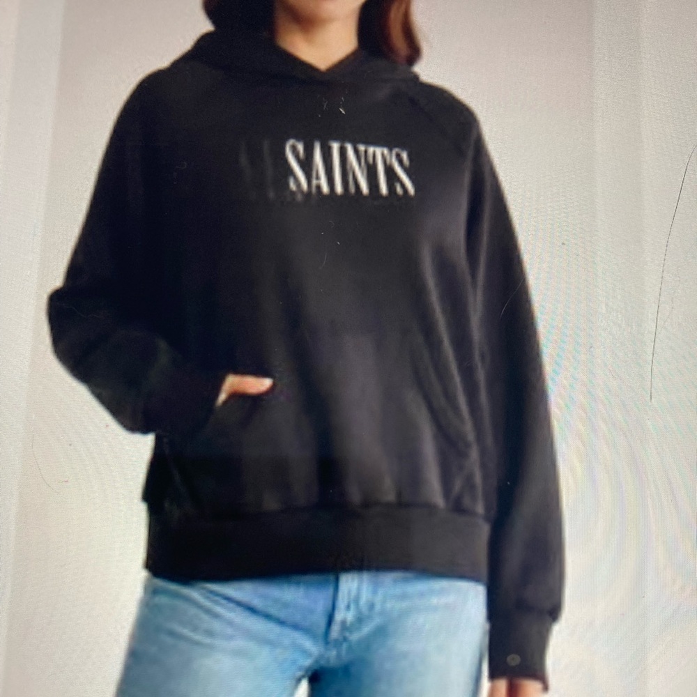 Women’s All Saints Black Logo Hoodie! Medium! - Picture 5 of 5